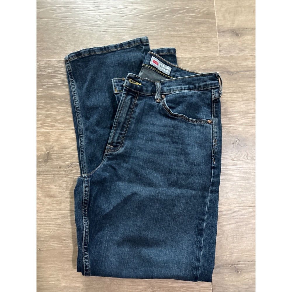 Wrangler Relaxed Boot Jeans Mens 32x30 Dark Wash Denim Cotton Spandex